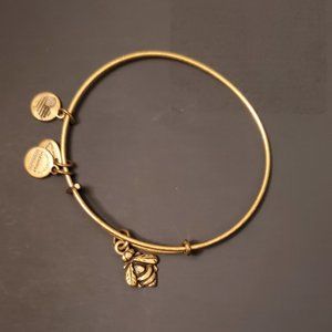 Alex and Ani Gold Bee Bangle